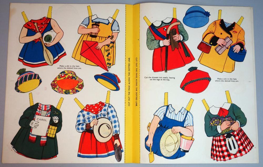 Uncut Paper Doll Book - Dress Jill and Jane