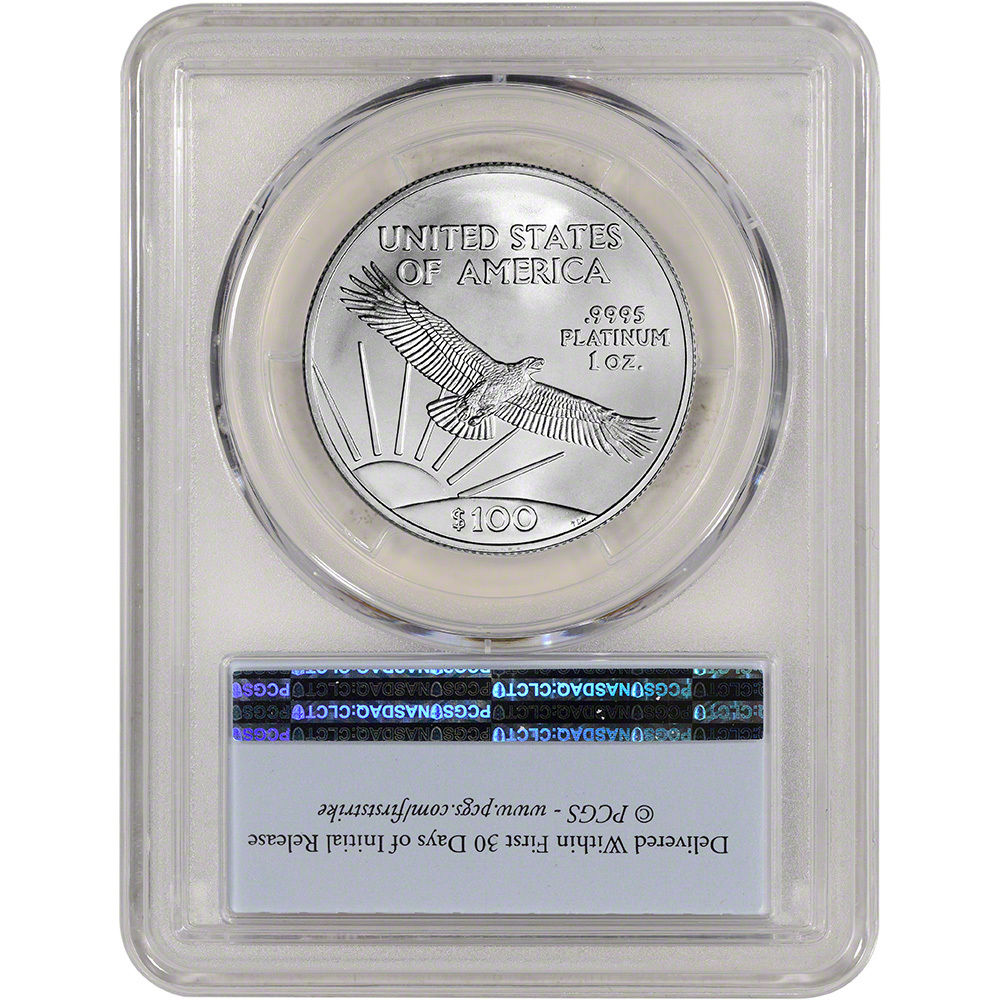 2016 American Platinum Eagle (1 oz) $100 - PCGS MS70 - First Strike