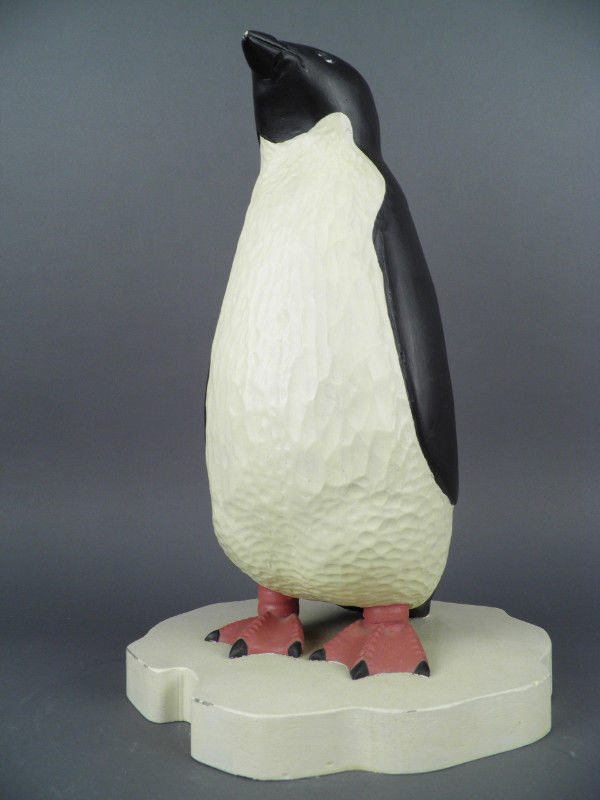 Hand Carved Wood Original Pinguin Sculpture by Stephen Huneck Estate Find #3