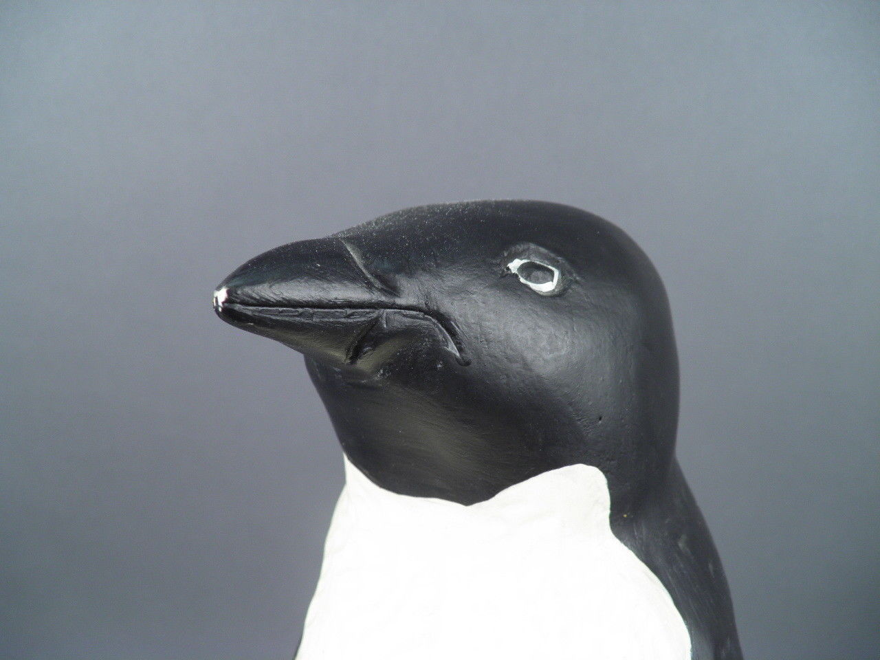 Hand Carved Wood Original Pinguin Sculpture by Stephen Huneck Estate Find #3