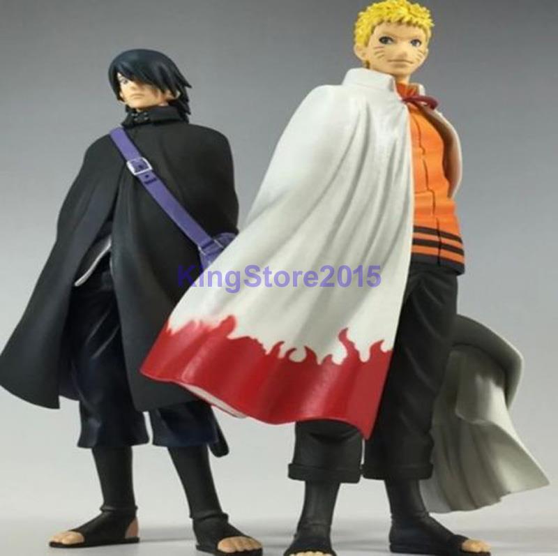 Set 2pcs Japan Anime Naruto Shippuden Uzumaki Naruto Uchiha Sasuke figure No Box