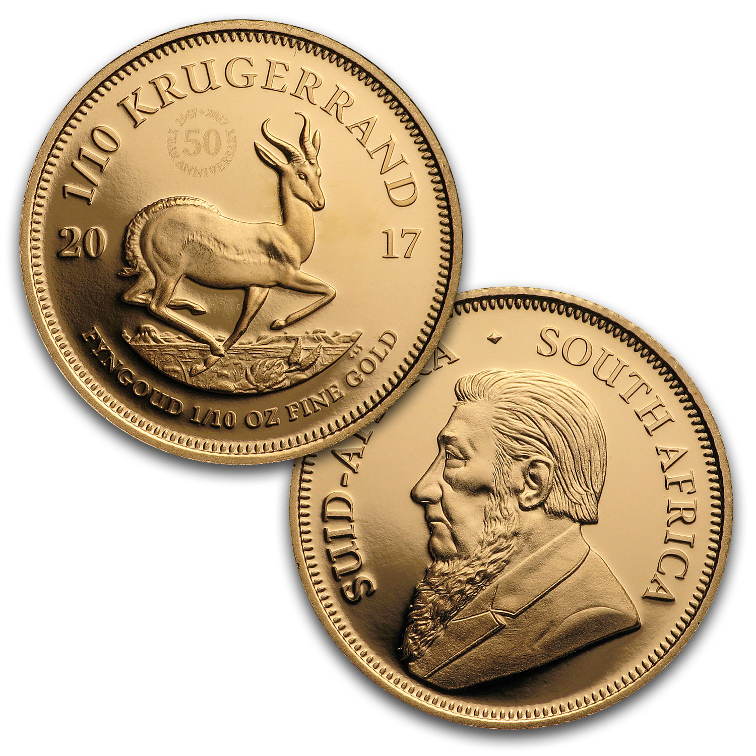 2017 South Africa 6-Coin Krugerrand 50th Anniversary Proof Set - SKU #114878