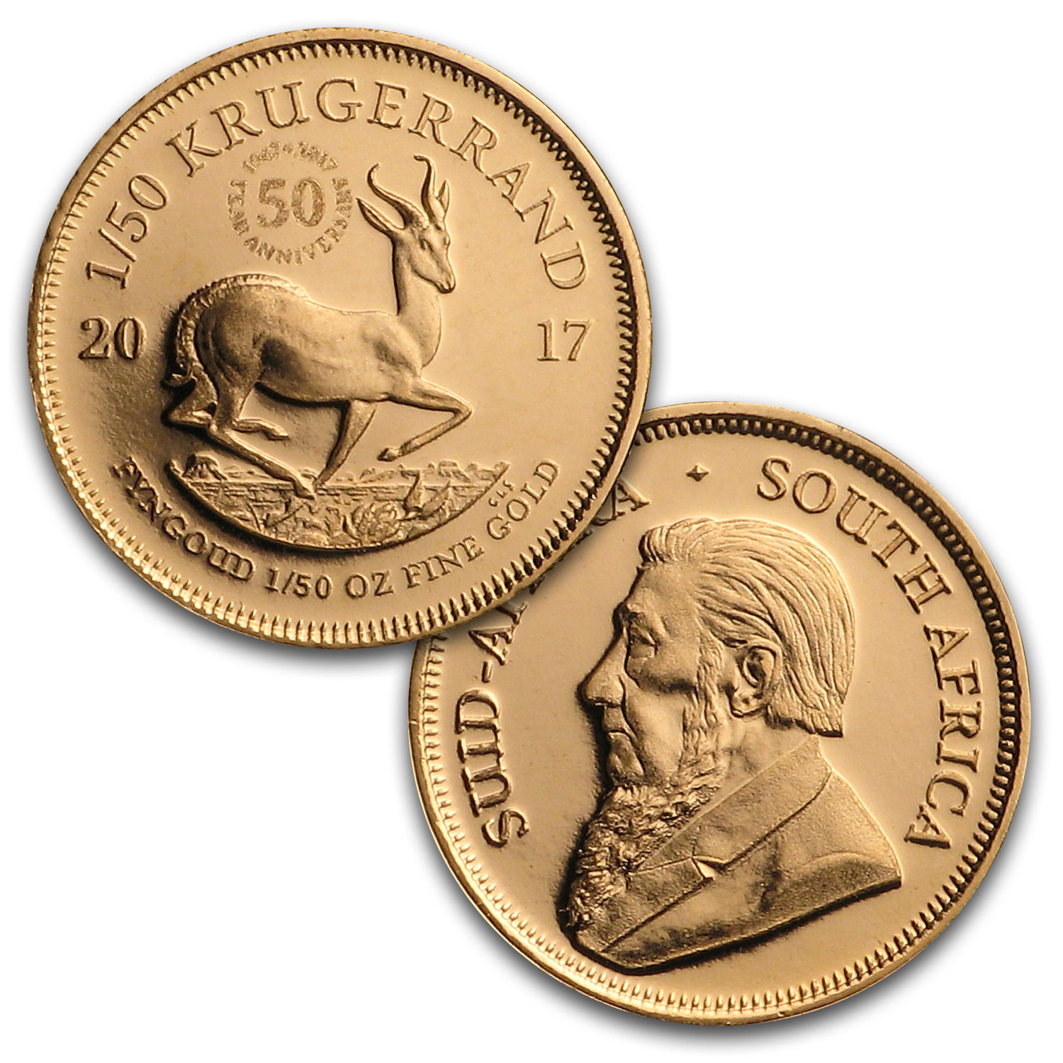 2017 South Africa 6-Coin Krugerrand 50th Anniversary Proof Set - SKU #114878