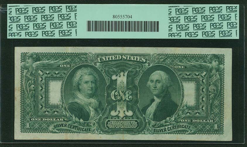 U.S. 1896 $1 "EDUCATIONAL" SILVER CERTIFICATE BANKNOTE FR225 CERTIFIED PCGS VF30