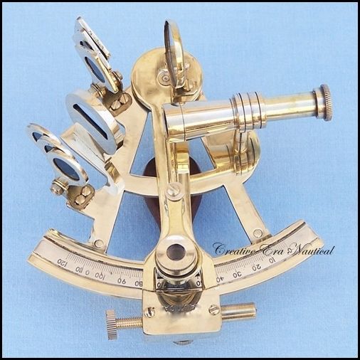 Sextant Nautical Working Instrument Astrolabe Ships Maritime Gif Solid Brass 4"