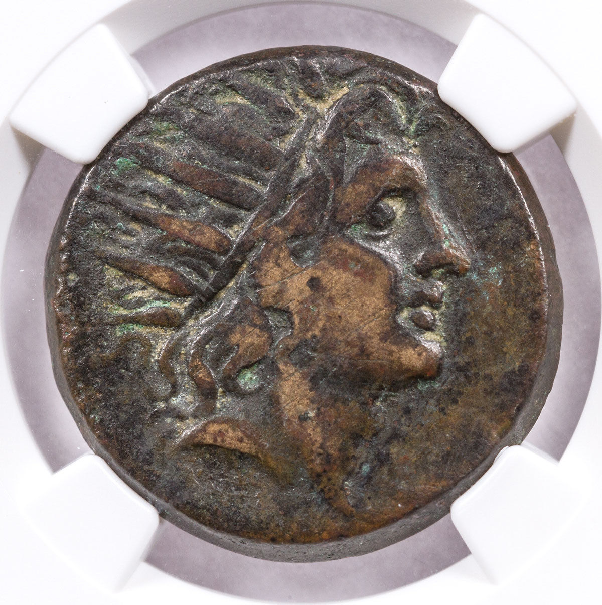 Caria, Isl. of Rhodes AE27 ex. Alexander Pasha, Prince of Samos NGC VF SKU47686