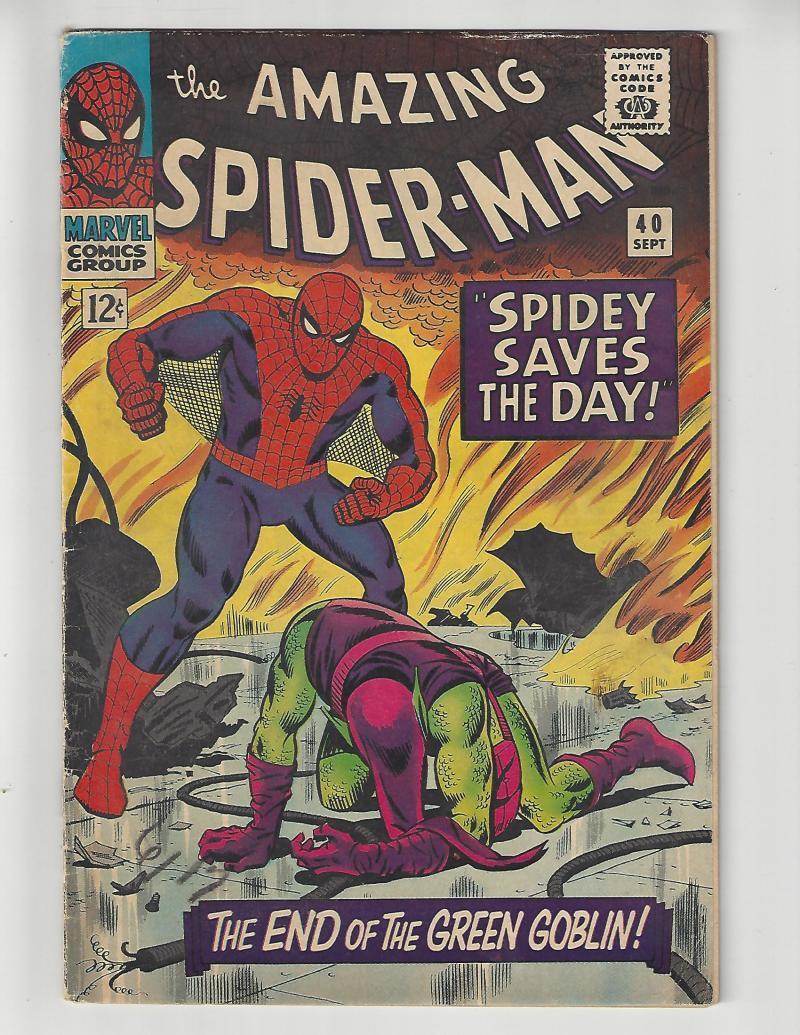 The Amazing Spider-Man #40/Silver Age Comic Book/Green Goblin Origin/FN-