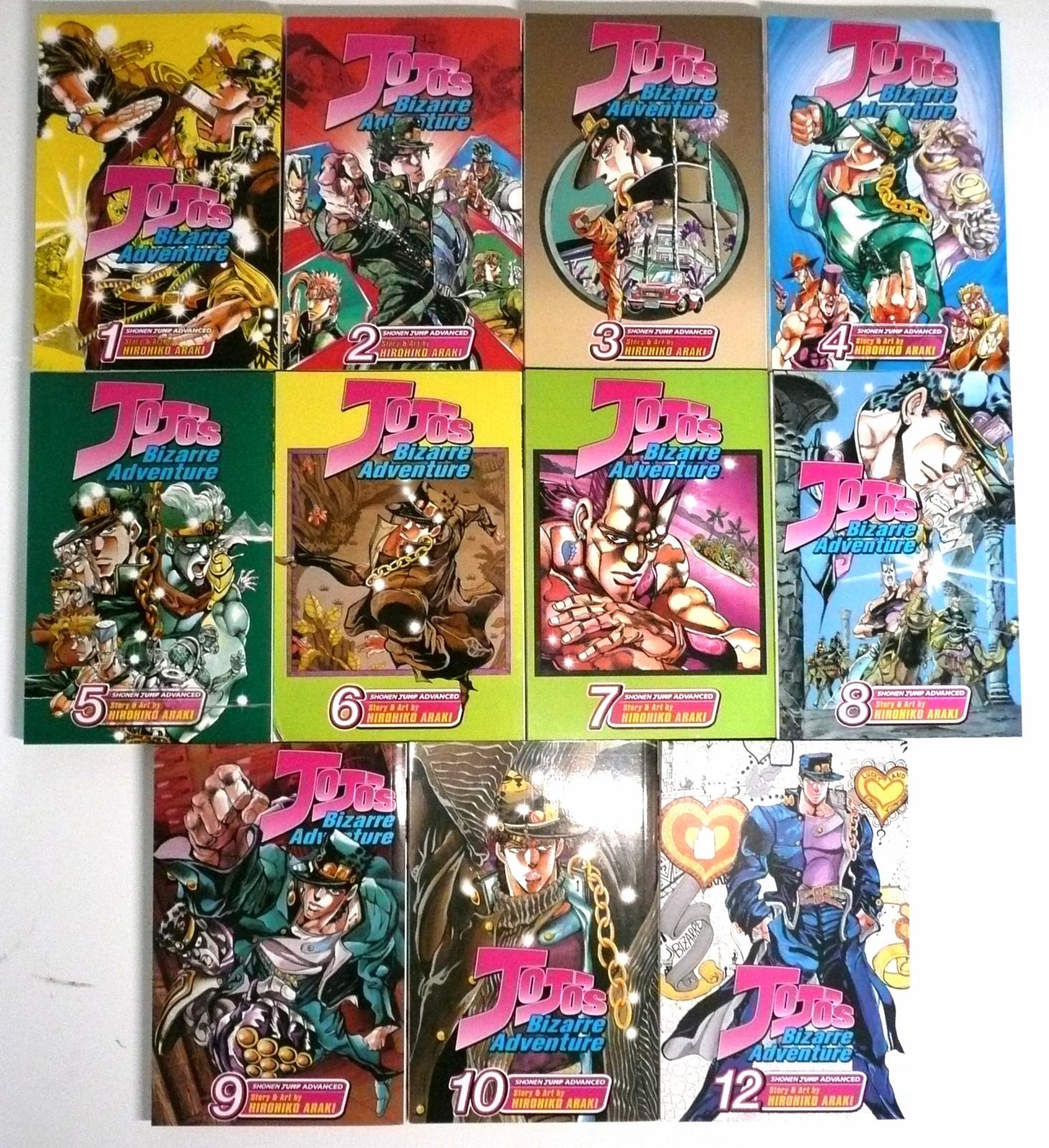 JoJo's Bizarre Adventure Stardust Crusaders Part 3 Manga Lot of 11 1-10, 12 Viz