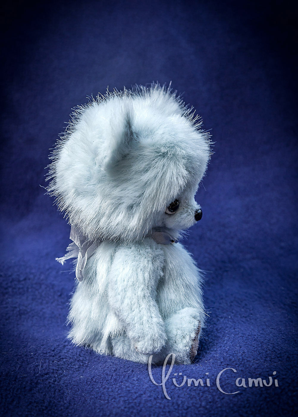 Cute kawaii jointed one of a kind Teddy Bear artist handmade OOAK by Yumi Camui