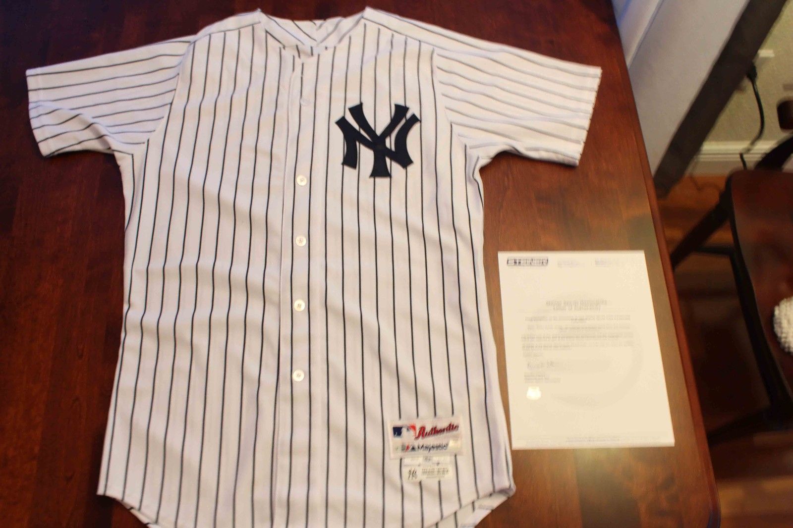 NEW YORK YANKEES ICHIRO SUZUKI SIGNED 2013 GAME USED JERSEY HIT #3,946 STEINER11