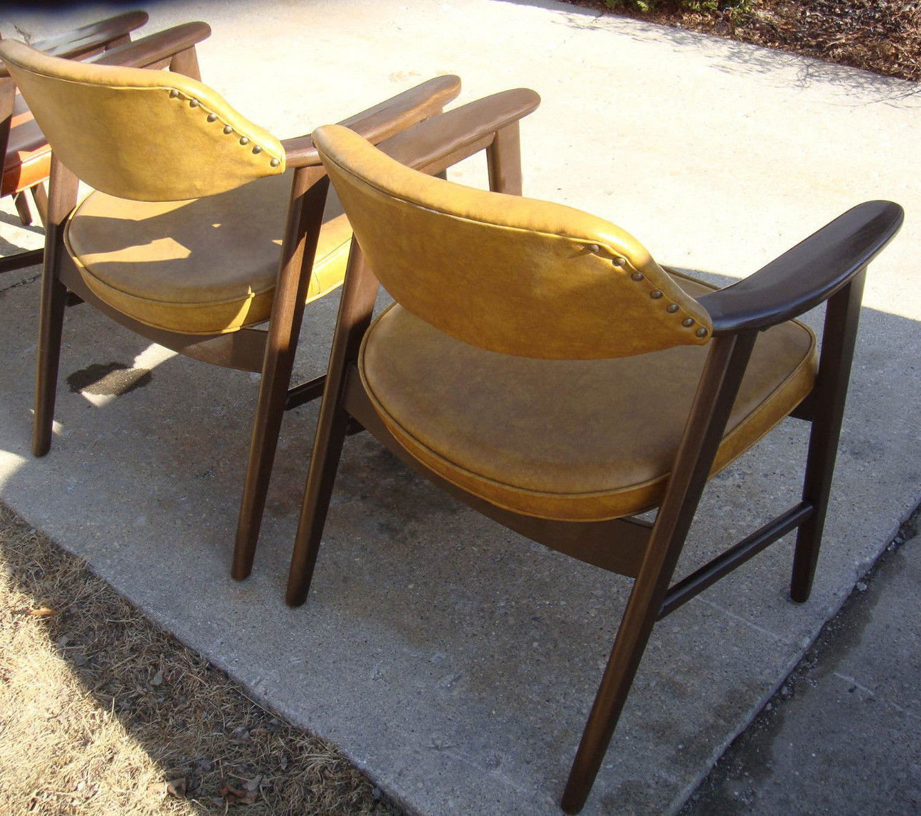 1978 Pair Vtg Mid Century Modern Paoli Chair Solid Wood Arm Wegner Danish Office