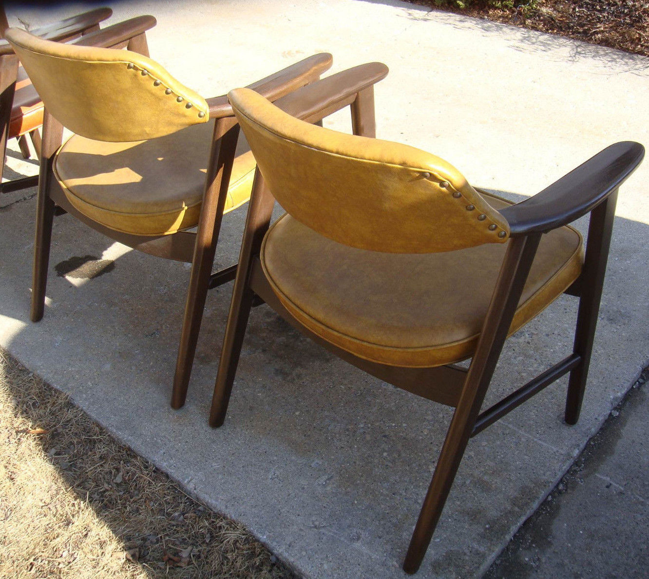 1978 Pair Vtg Mid Century Modern Paoli Chair Solid Wood Arm Wegner Danish Office