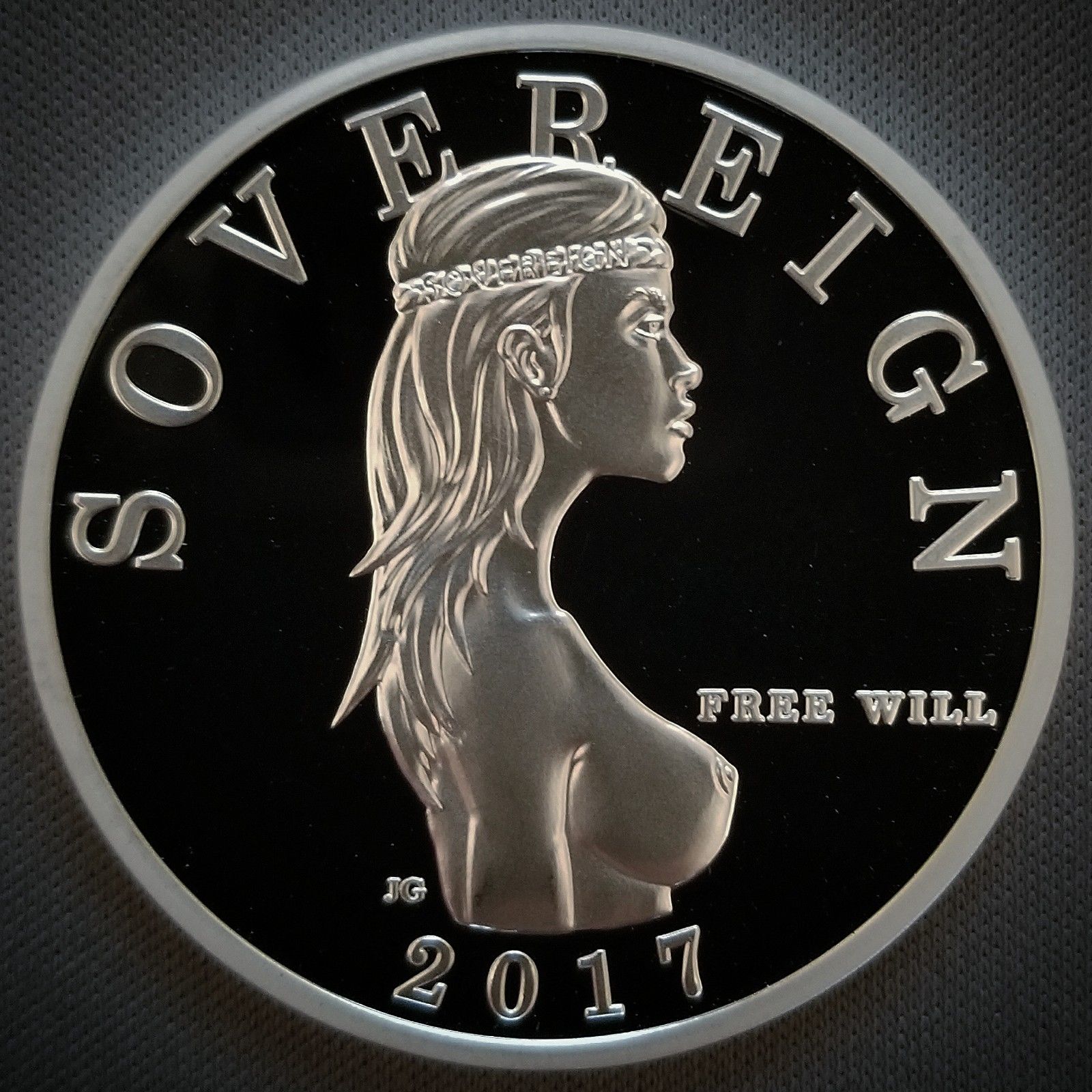 Free Will Bullion - 1 Troy Oz .999 Fine Silver Free Will Sovereign™ Proof Round