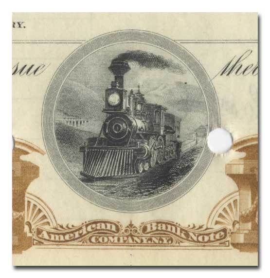 Pine Creek Railway Company Bond Certificate Signed by Vanderbilt & DePew