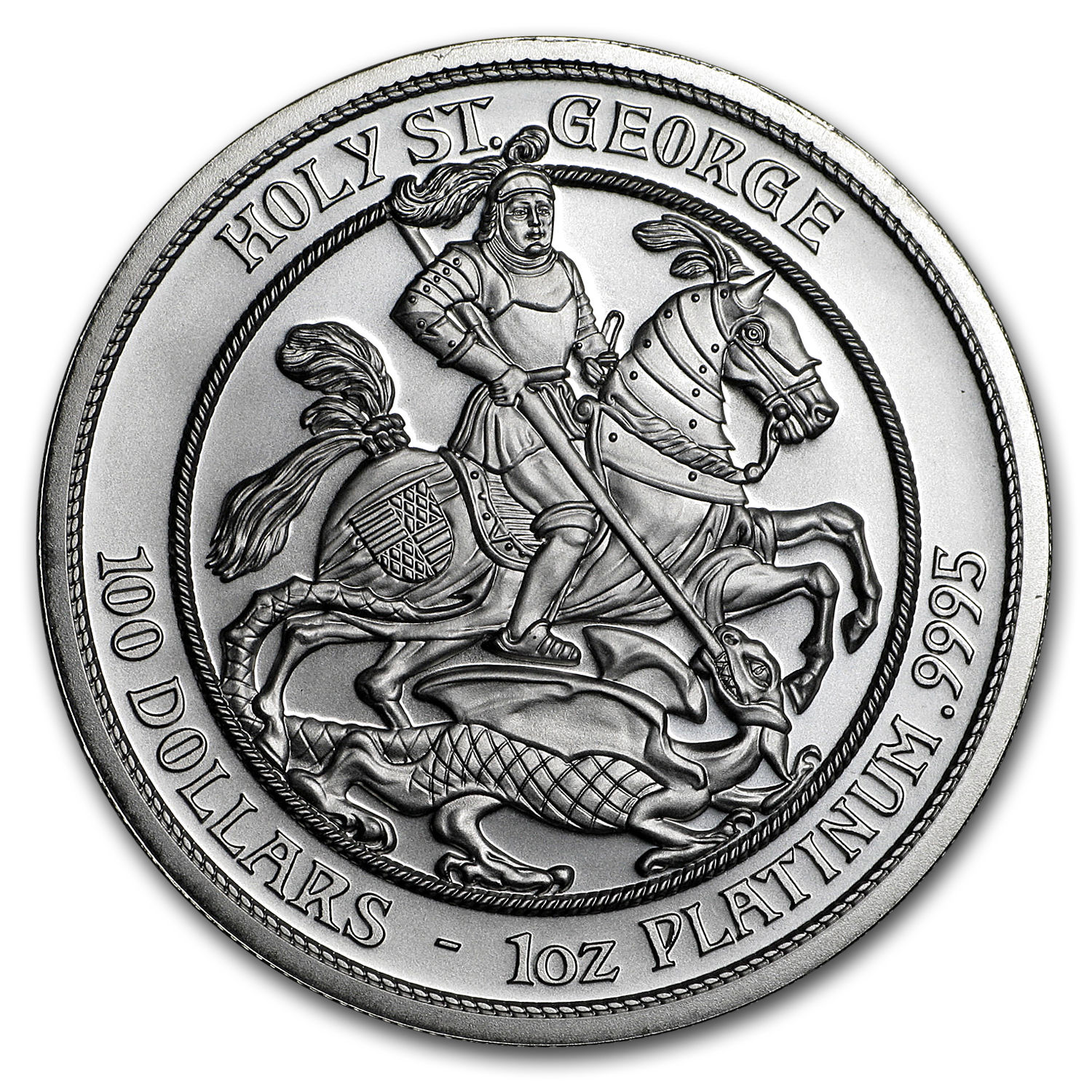 2015 Cook Islands 1 oz Platinum Holy St. George - SKU #114868