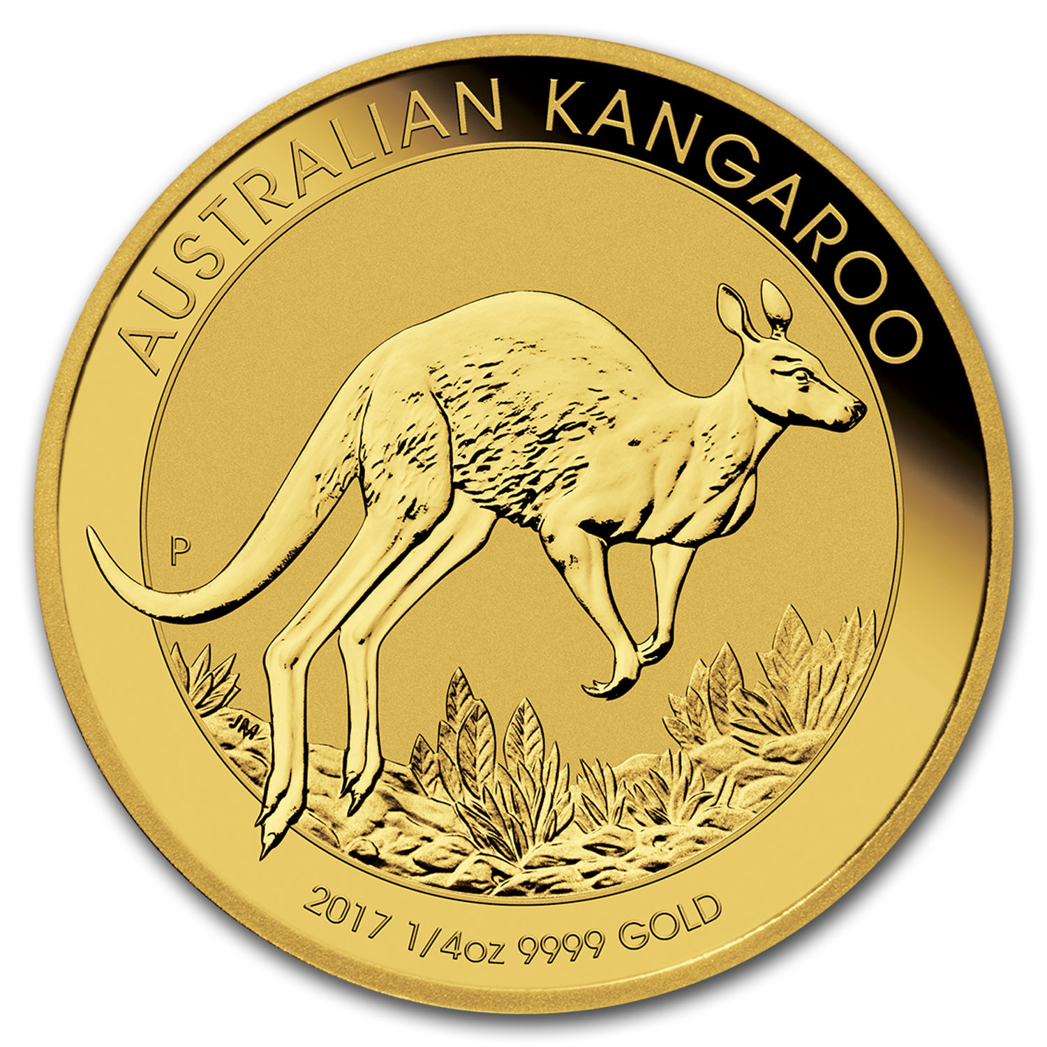 2017 Australia 1/4 oz Gold Kangaroo BU - SKU #102645