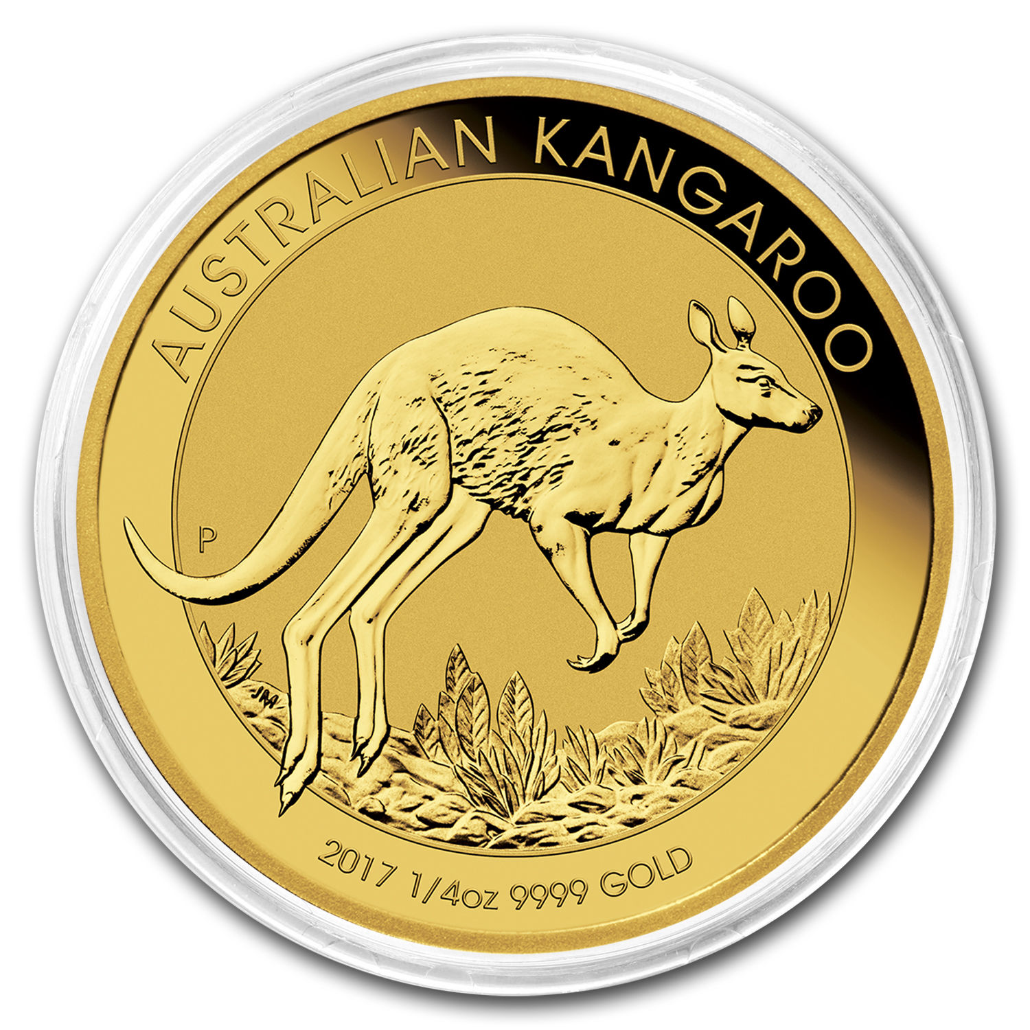 2017 Australia 1/4 oz Gold Kangaroo BU - SKU #102645