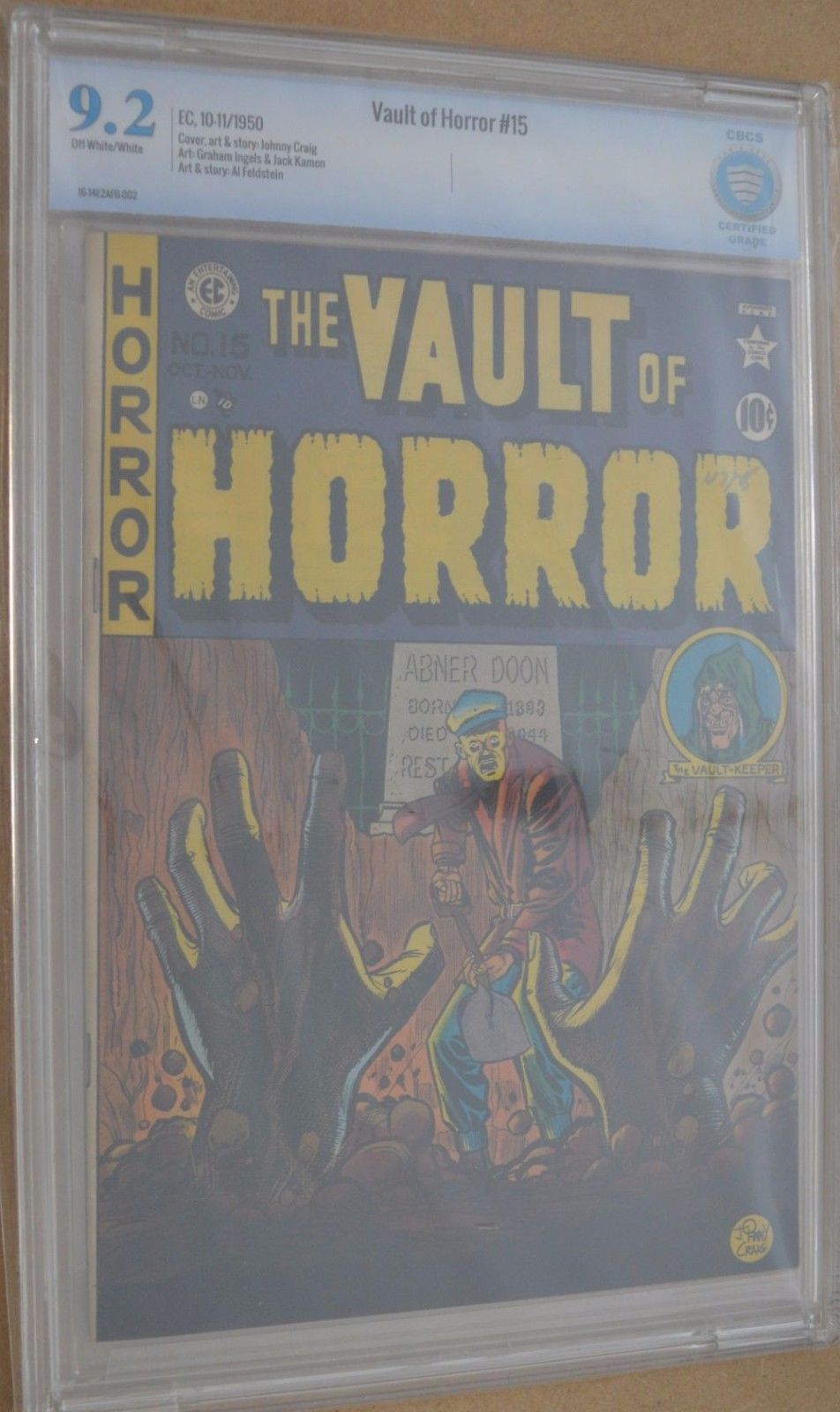 Vault of Horror #15 (Oct-Nov 1950, EC) - CBCS 9.2