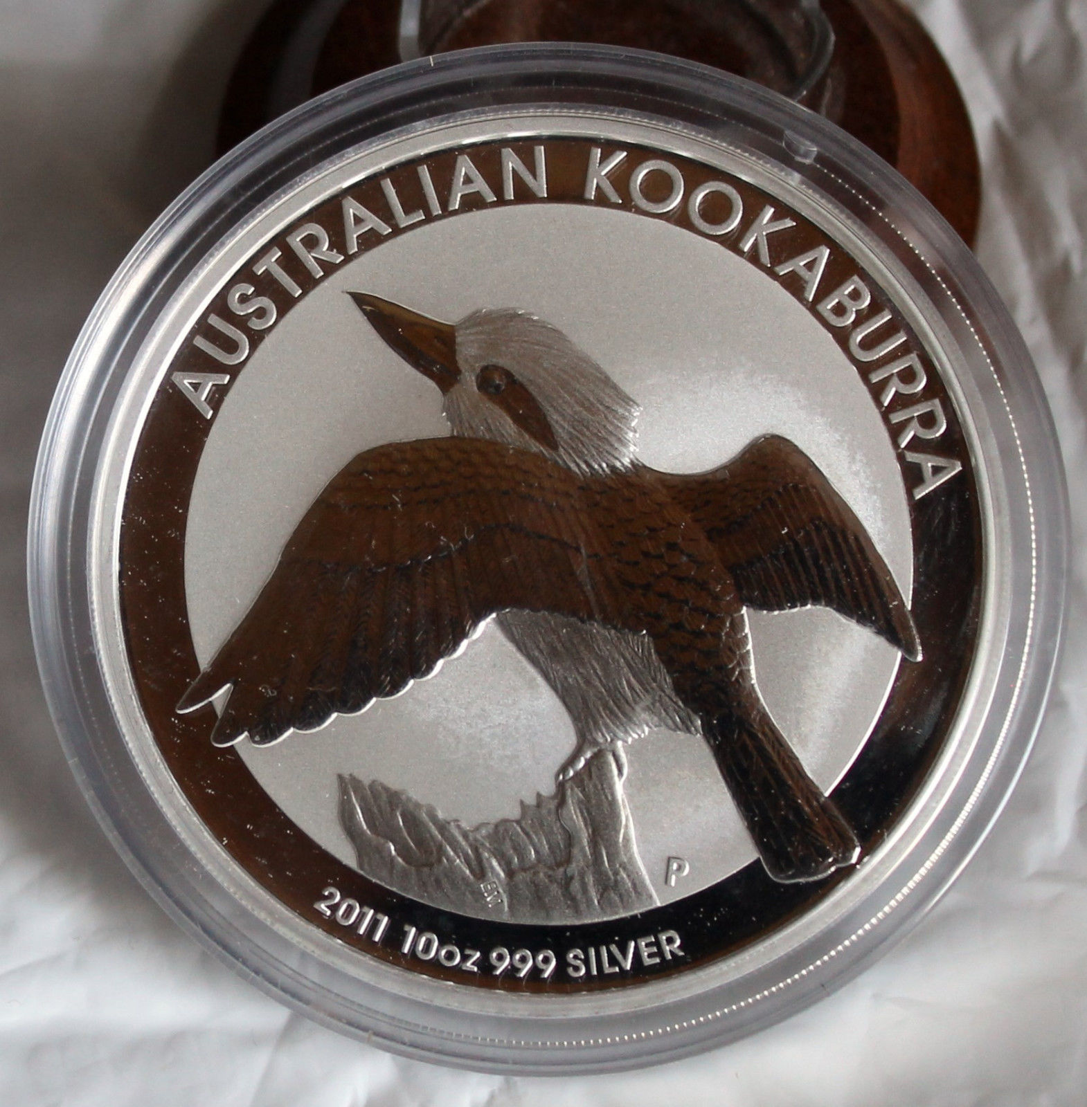 2011 P 10 oz Kookaburra Australia .999 Fine Silver Coin  - Quick Shipping