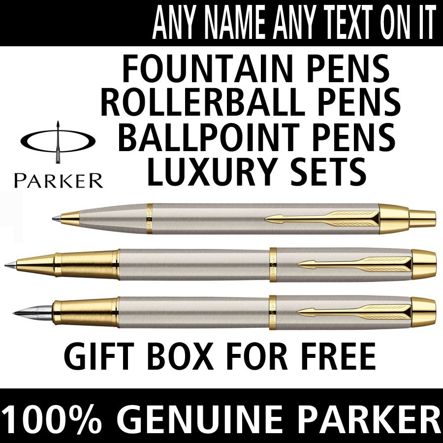 Personalised Engraved PARKER IM Pen Rollerball Pen Fountain Pens Set GREAT GIFT