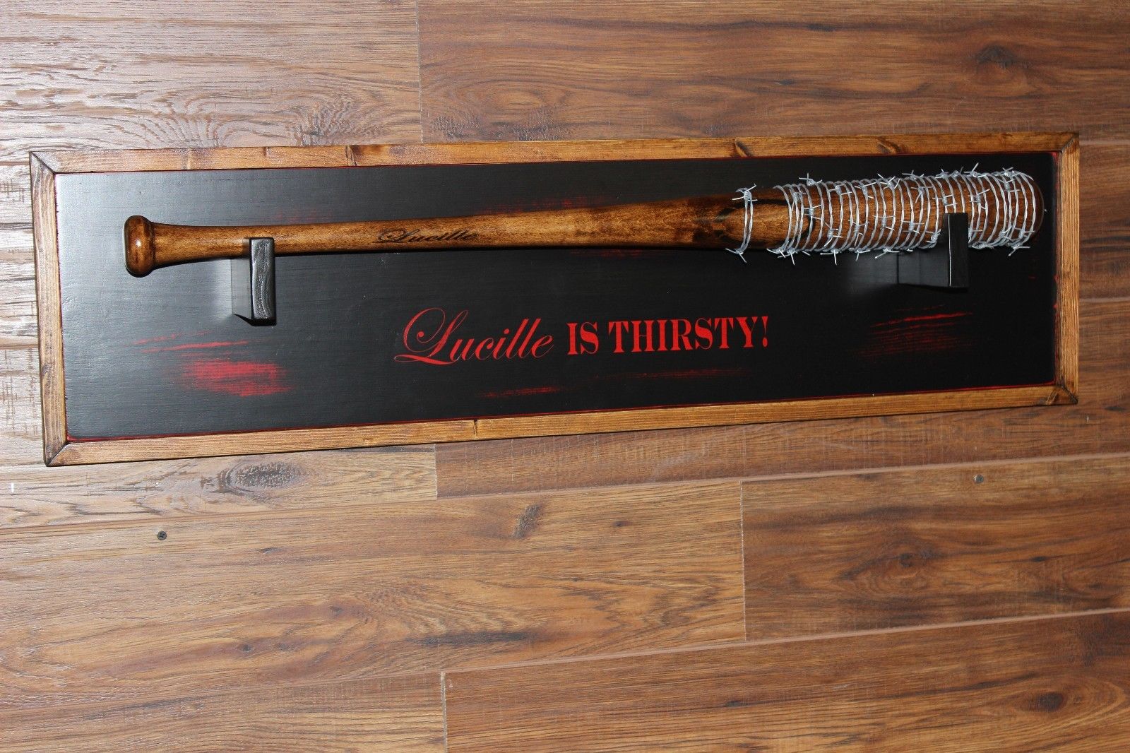 *** Wall Plaque Included***Negan Lucille Bat Prop/Replica ~~The Walking Dead~~