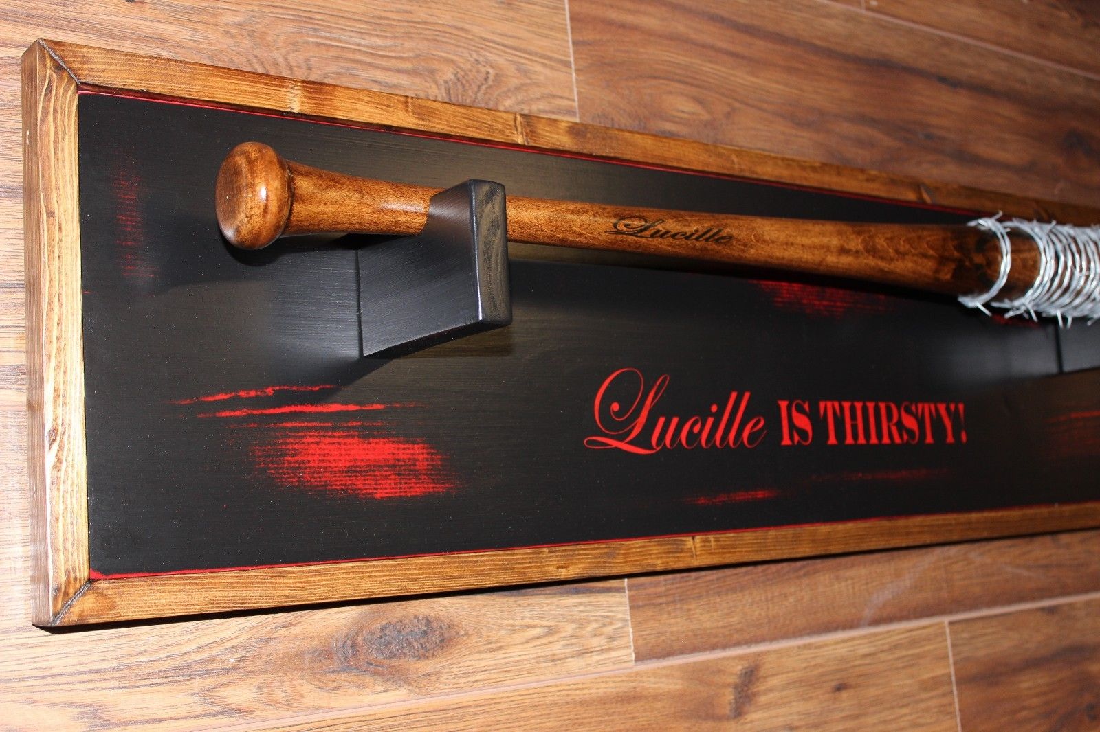 *** Wall Plaque Included***Negan Lucille Bat Prop/Replica ~~The Walking Dead~~