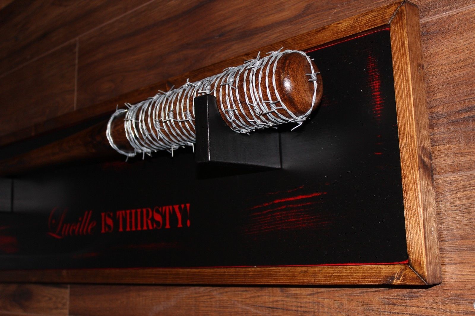 *** Wall Plaque Included***Negan Lucille Bat Prop/Replica ~~The Walking Dead~~