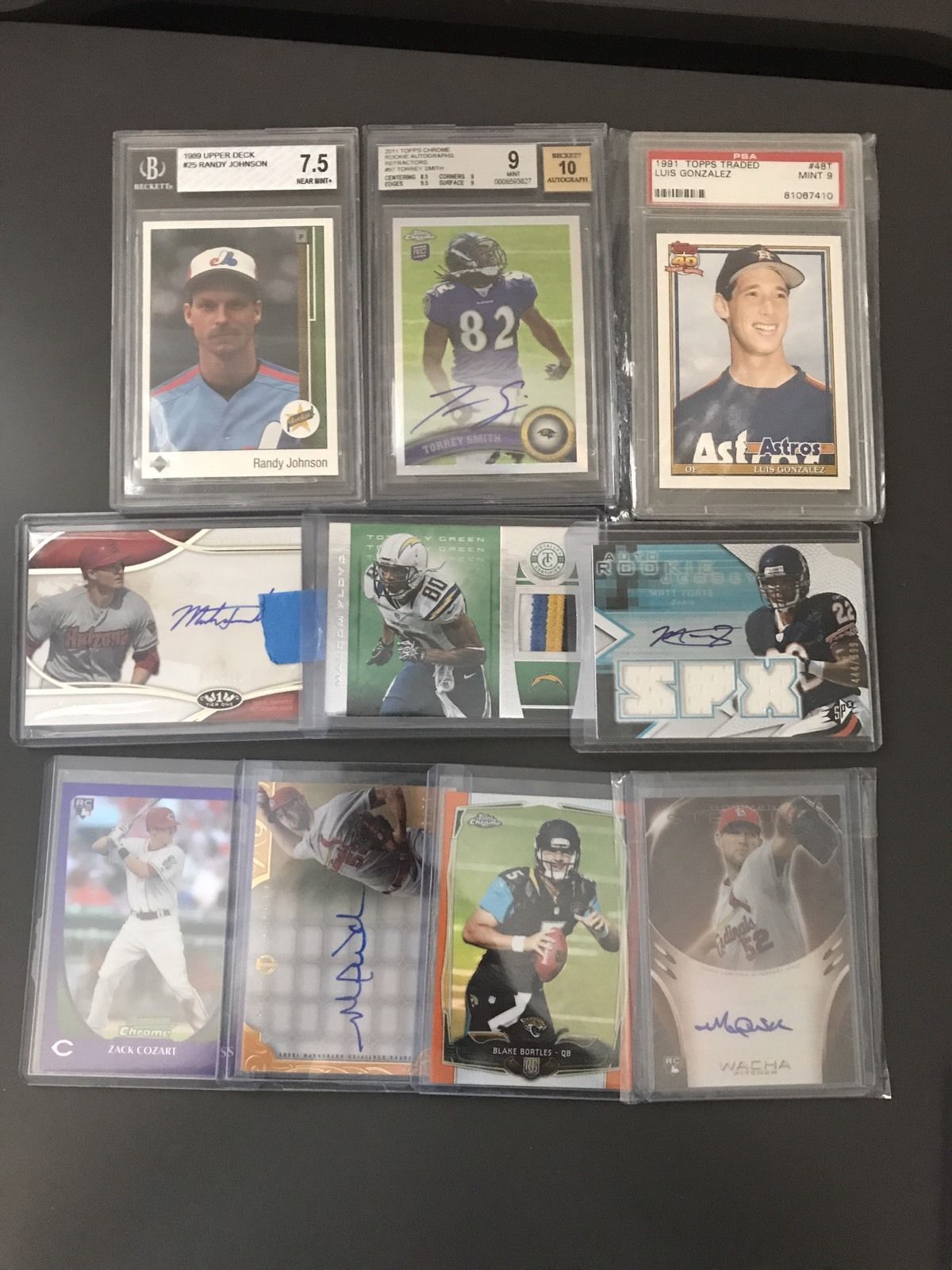 Huge Sports Card Lot Autos Jerseys Serial Numbered Inserts