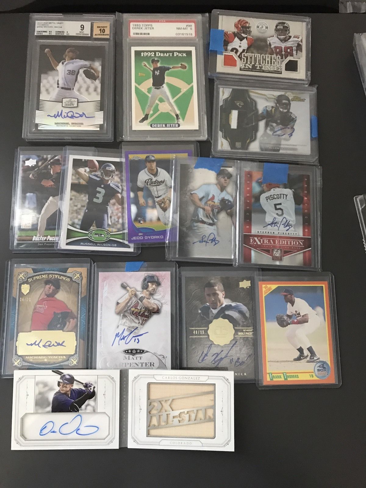 Huge Sports Card Lot Autos Jerseys Serial Numbered Inserts