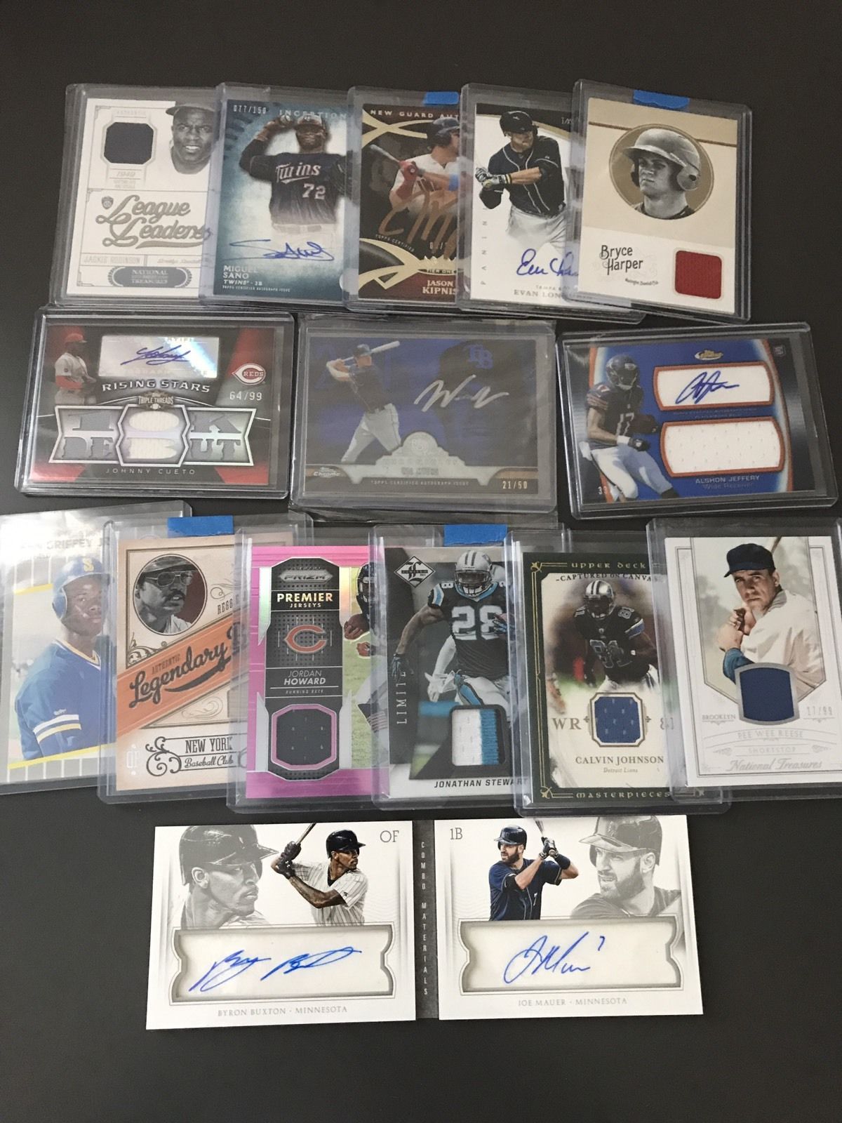 Huge Sports Card Lot Autos Jerseys Serial Numbered Inserts