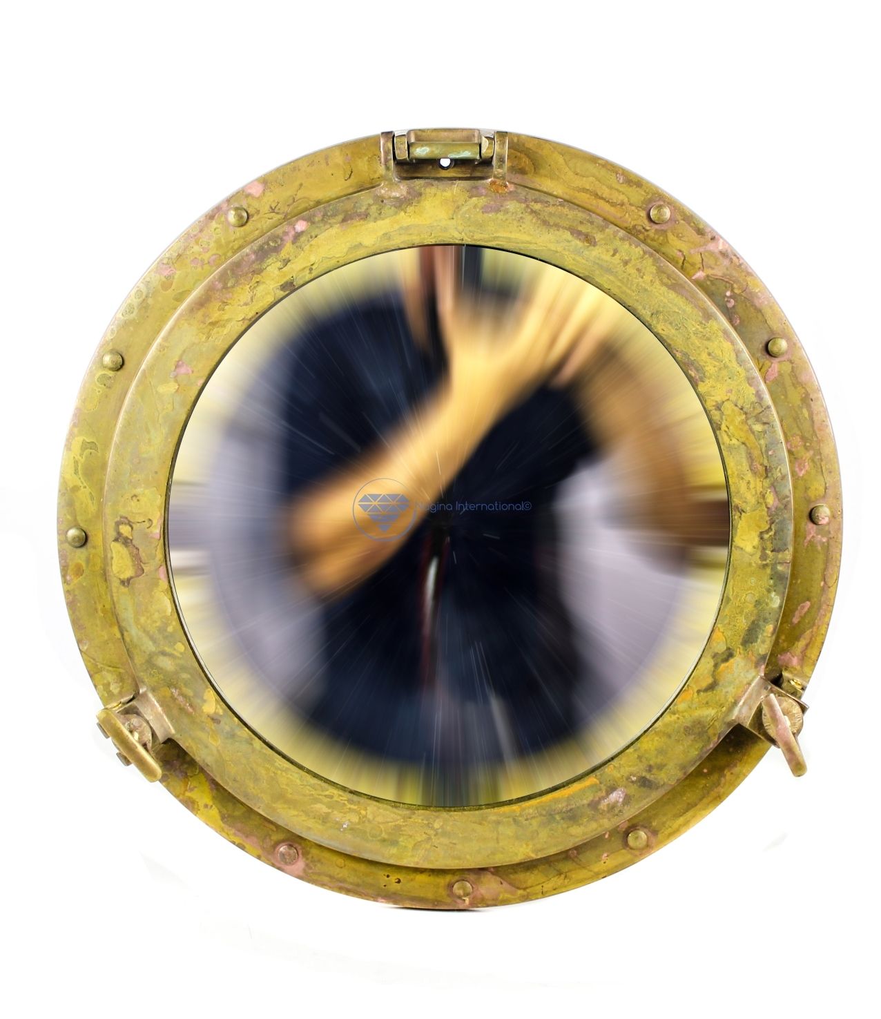 Antique Shipwrecked Solid Brass Premium Nautical Ship's Porthole Mirror Decor