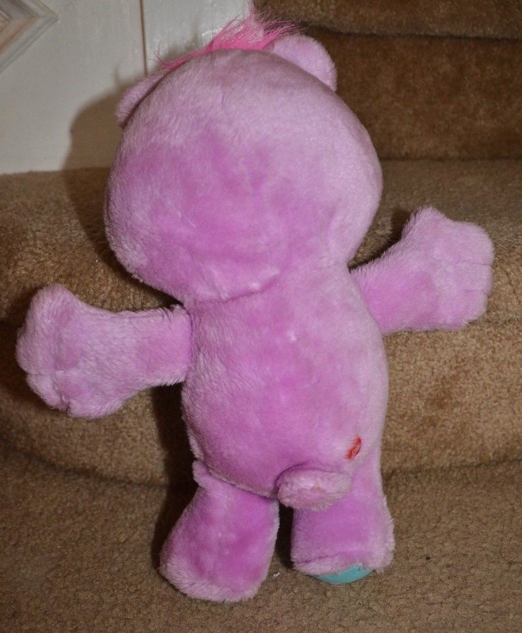 Share Bear Environmental Care Bears 14" Plush Purple Vintage Stuffed Animal 1991