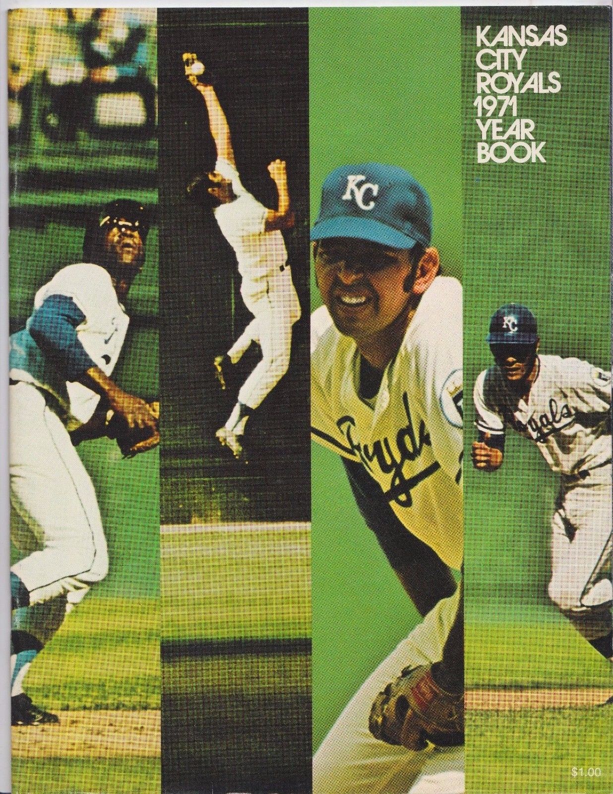 1971 Kansas City Royals Official MLB Baseball Vintage Yearbook Program Magazine