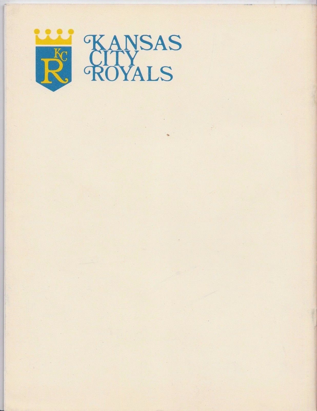 1971 Kansas City Royals Official MLB Baseball Vintage Yearbook Program Magazine