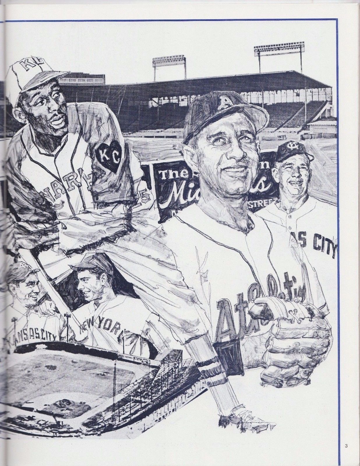 1971 Kansas City Royals Official MLB Baseball Vintage Yearbook Program Magazine