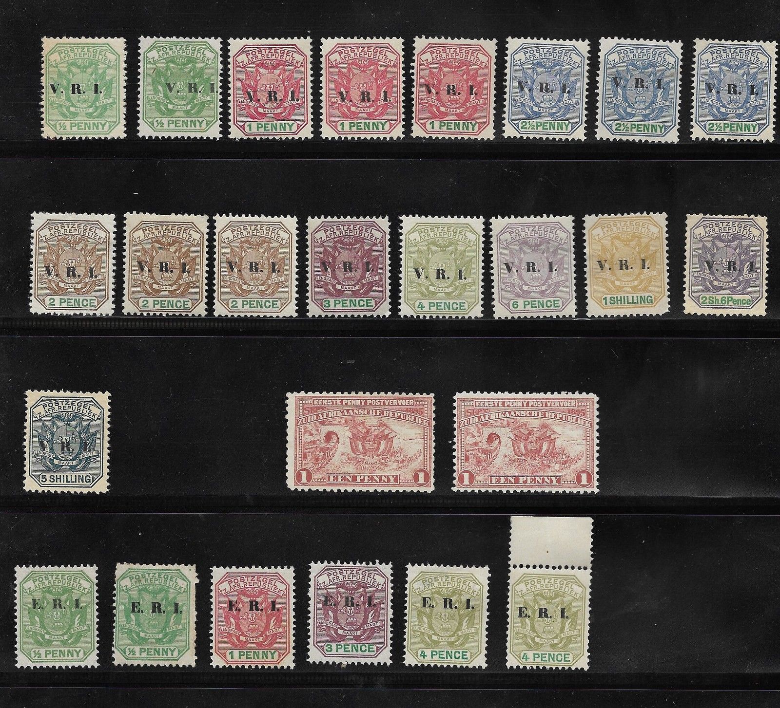 SOUTH AFRICA STAMP TRANSVAAL - COLLECTION OF UNUSED STAMPS