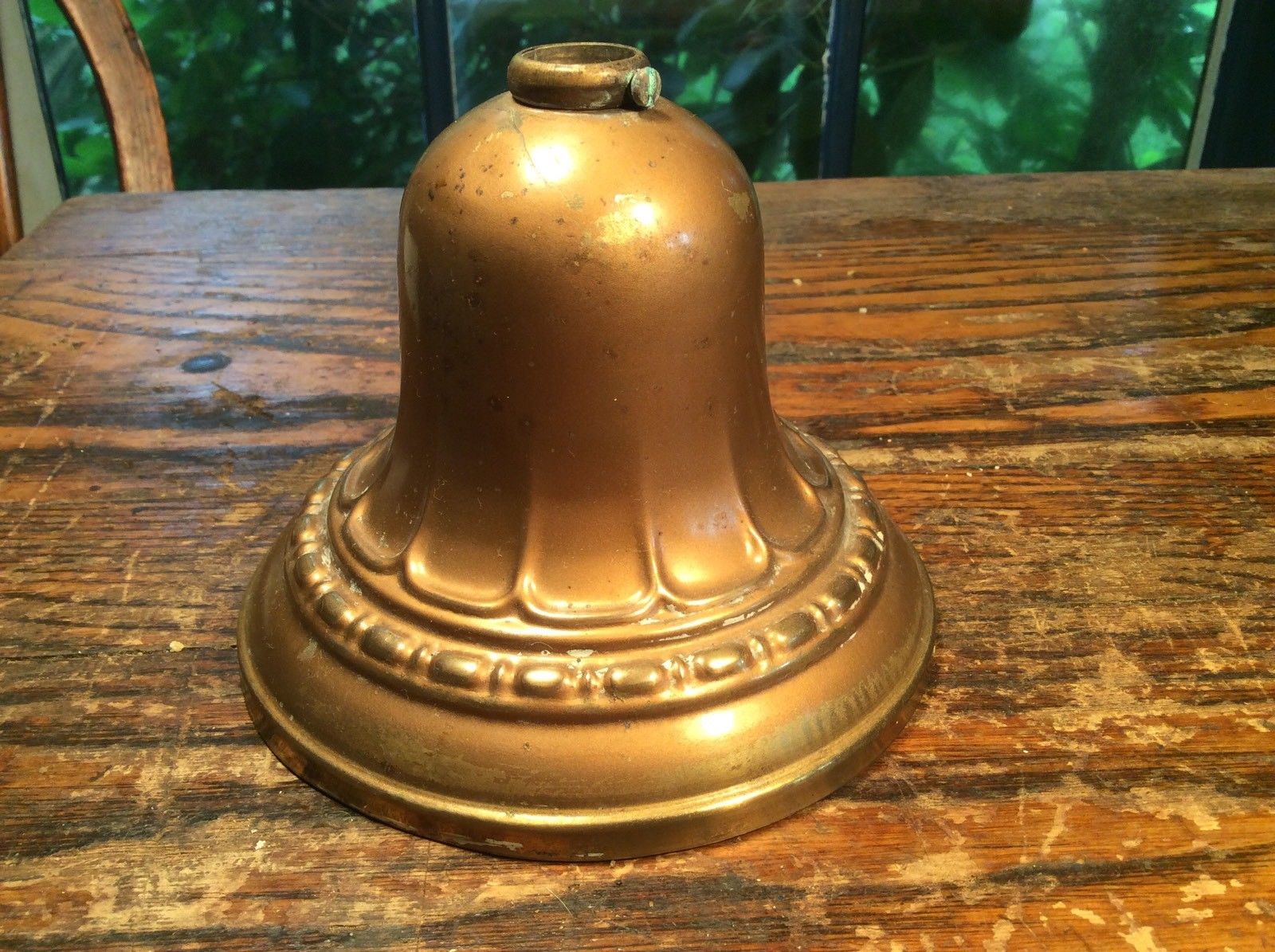 Antique  Brass Lamp canopy Fancy Embossed cap lamp light part