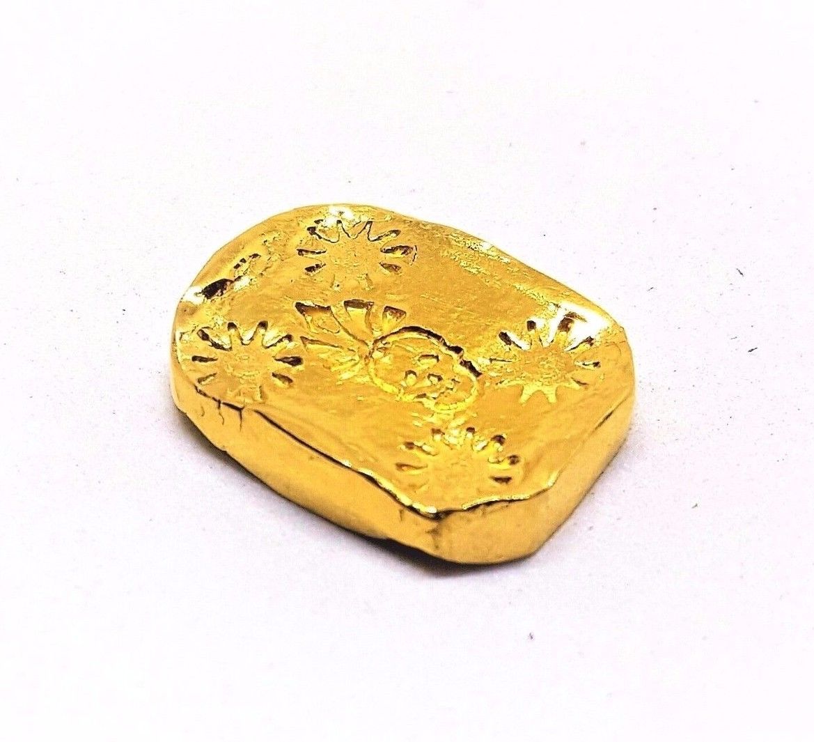 10 Gram .999 Fine 24k Gold Bar - Hand Poured - Hand Stamped - Grimm Metals