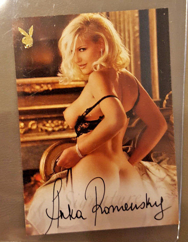 Anka Romensky - Playboy Autograph Card (2 1/2" x 3 1/2")