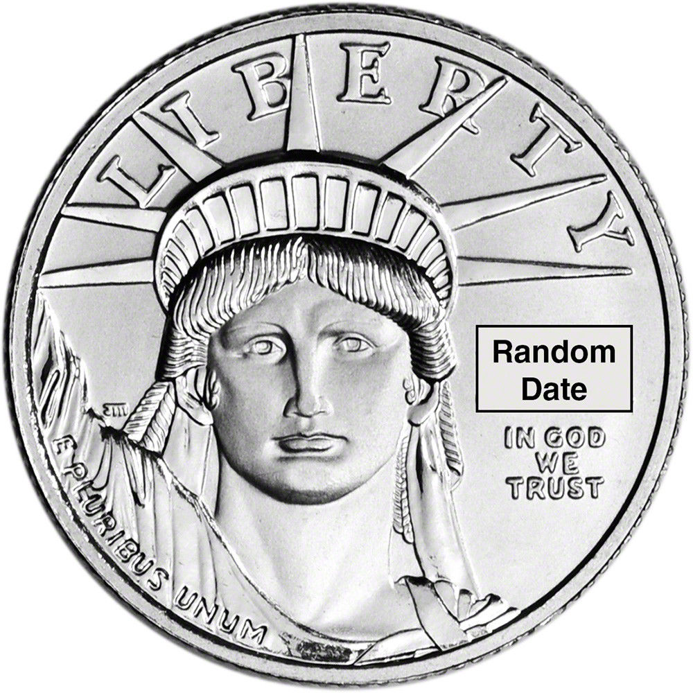 American Platinum Eagle (1/4 oz) $25 - BU - Random Date