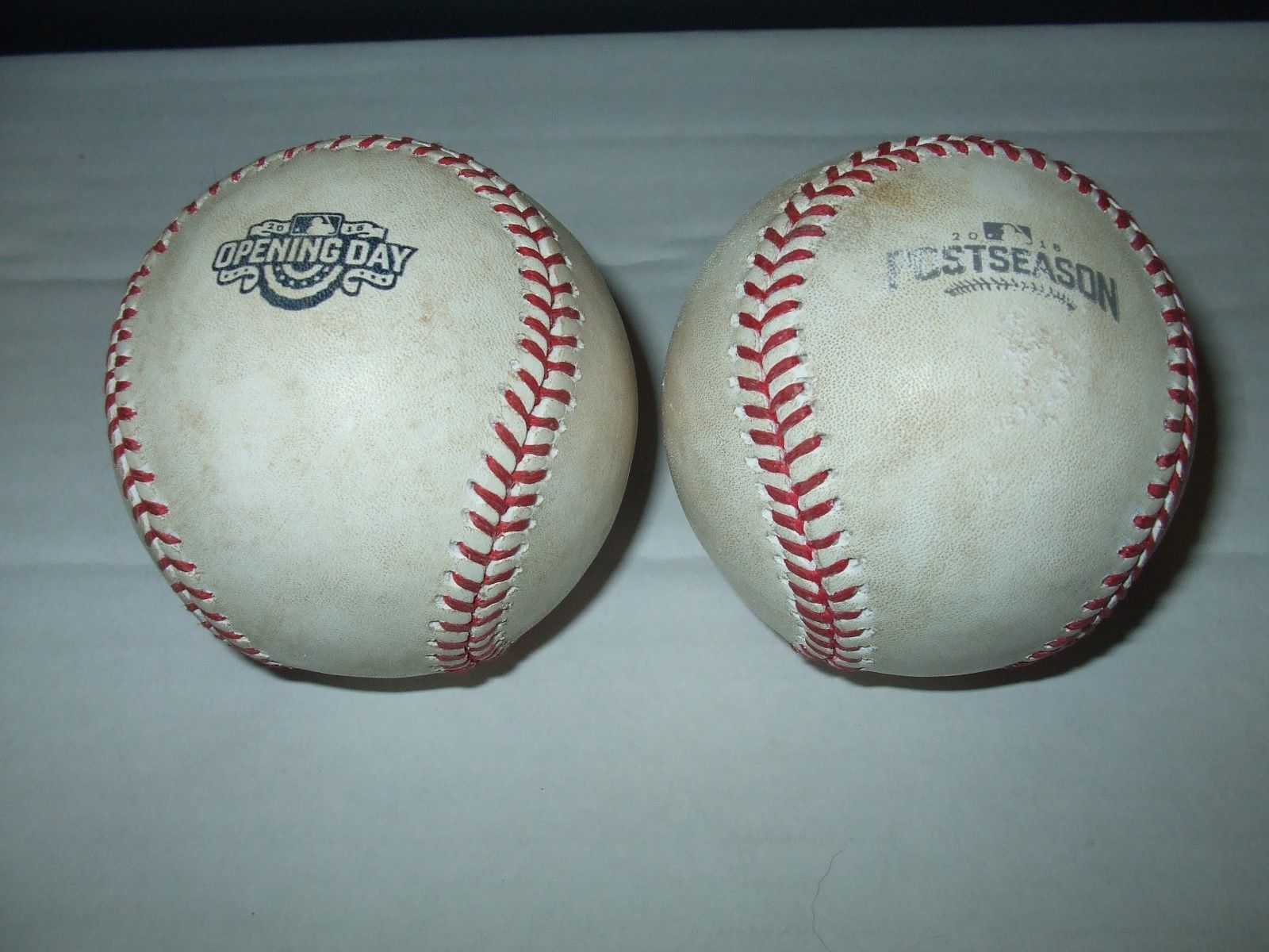 2016 Washington Nationals opening day and postseason Game-Used Baseball