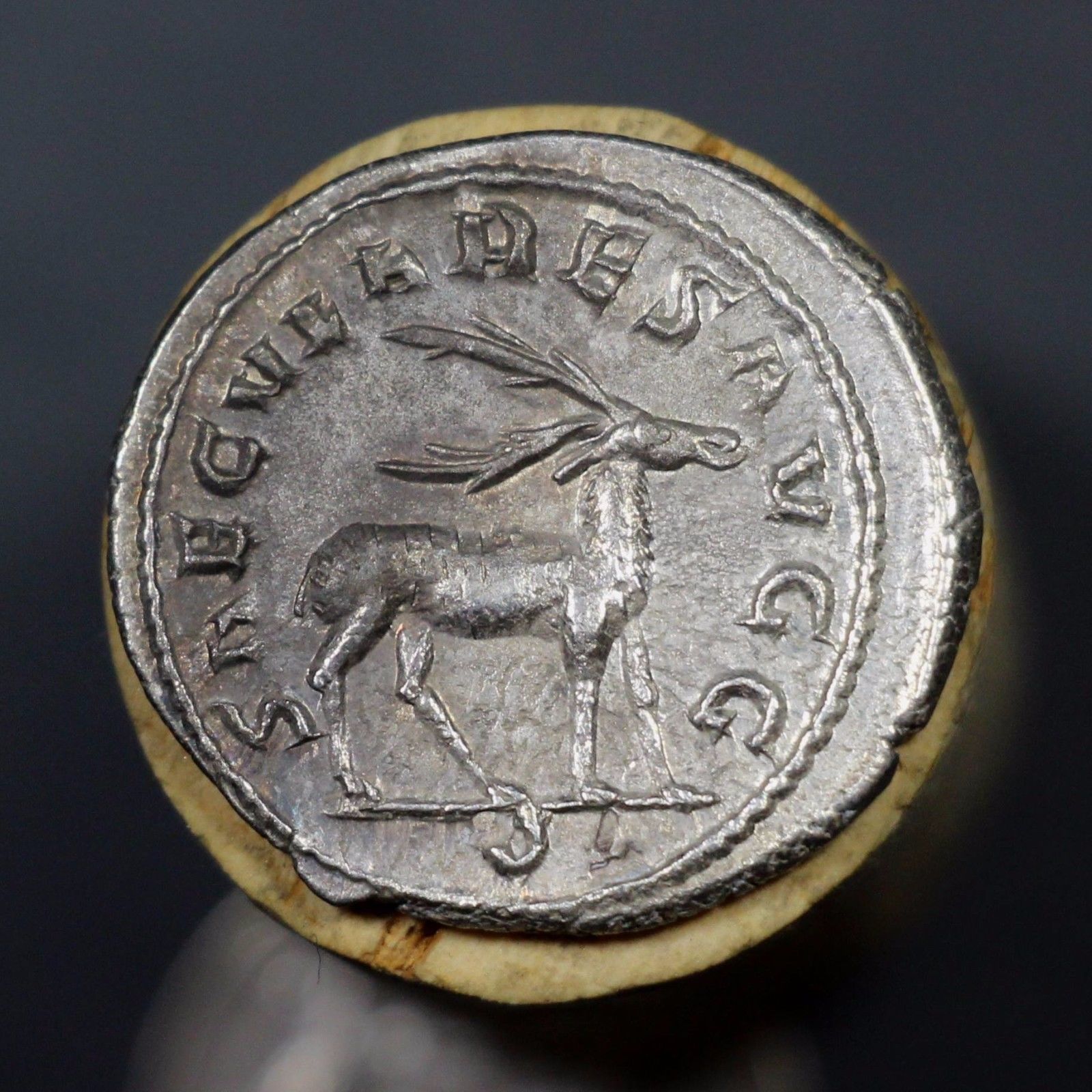 248 A.D. Ancient Roman Silver Antoninianus, Philip, 1000th Anniversary of Rome