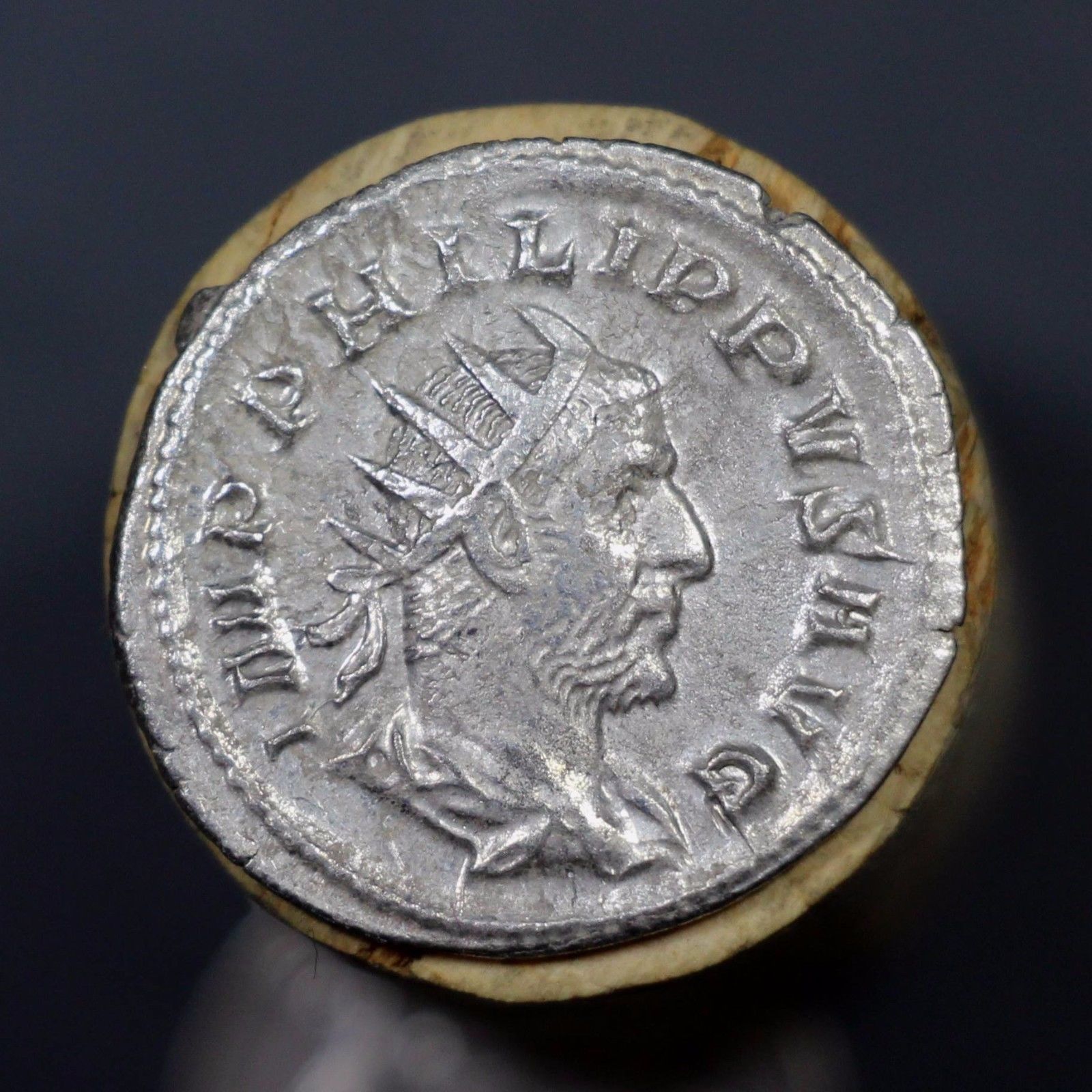 248 A.D. Ancient Roman Silver Antoninianus, Philip, 1000th Anniversary of Rome