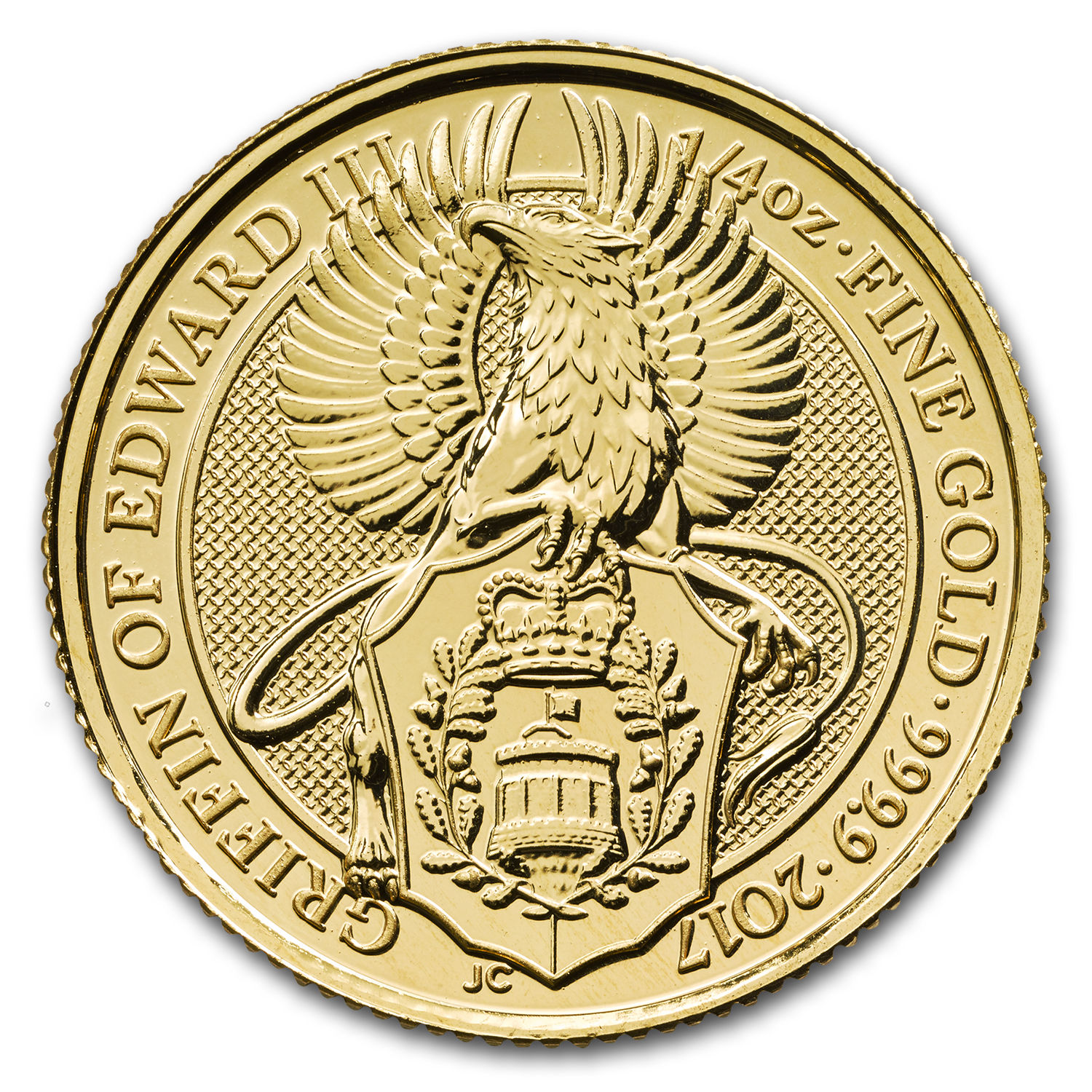 2017 Great Britain 1/4 oz Gold Queen's Beasts The Griffin - SKU #104274