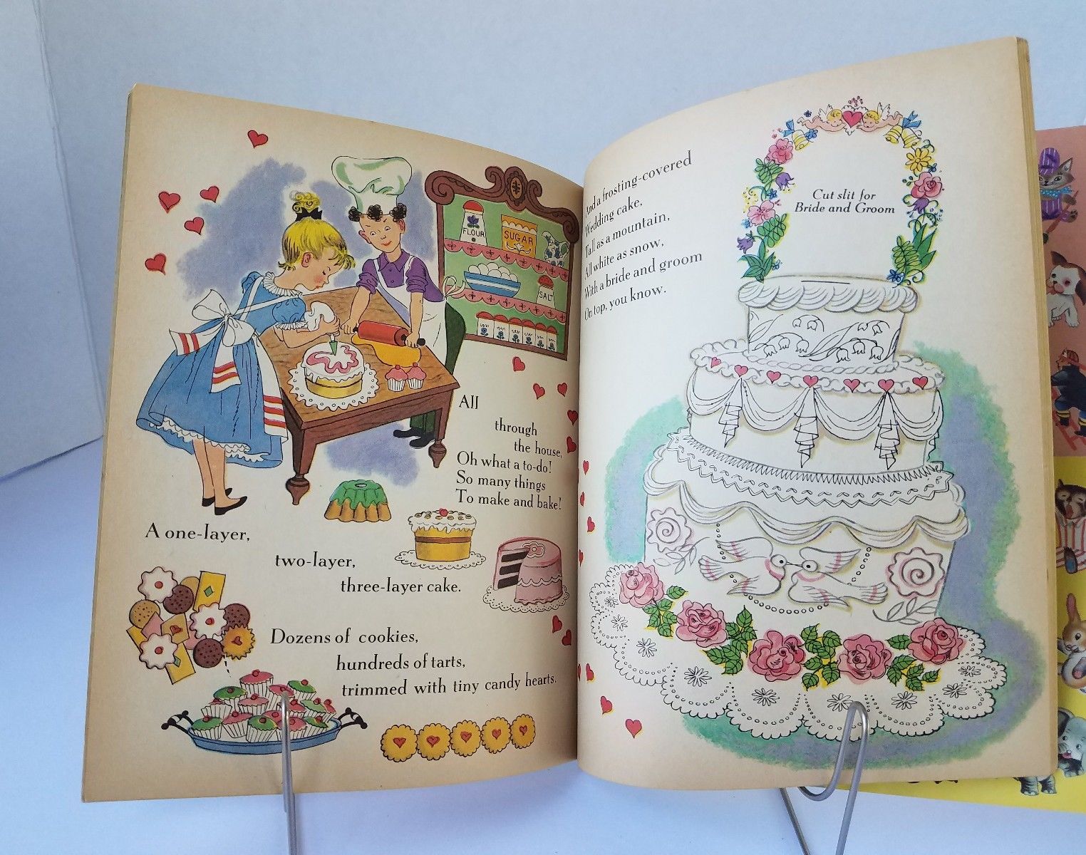 Original 1954~UNCUT "The Paper Doll Wedding"  byHilda Miloche~Little Golden Book