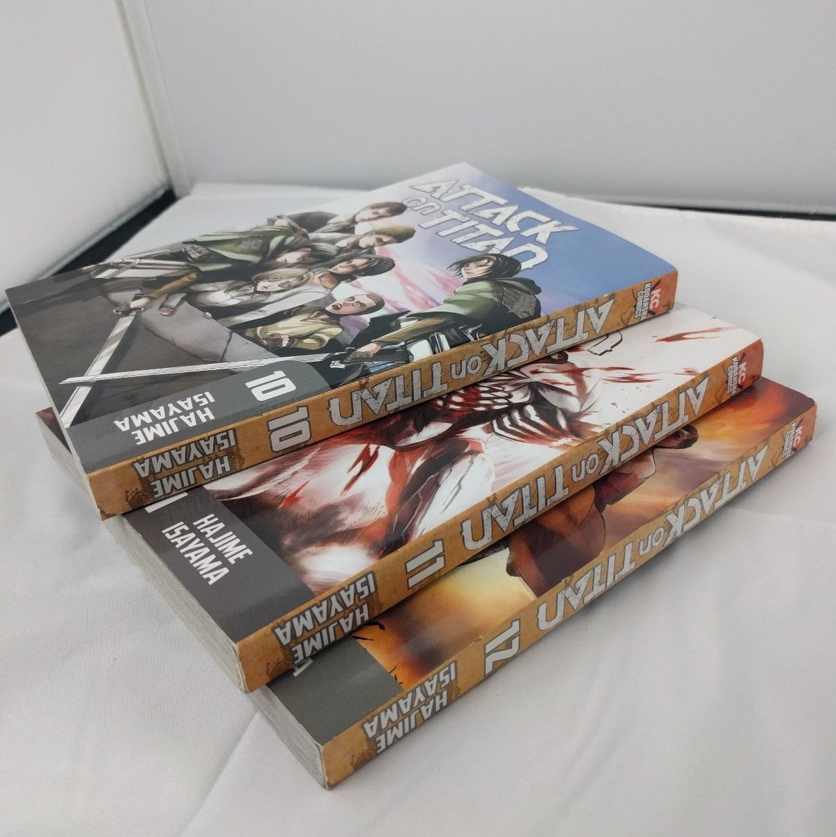 Attack On Titan Vol 10-12 Manga Lot by Hajime Isayama Very Good Condition