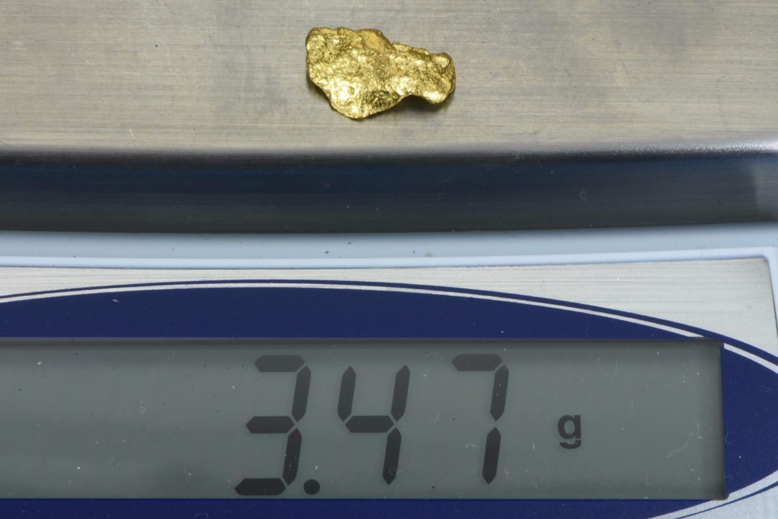 #968 Natural Gold Nugget Australian 3.47 Grams Genuine