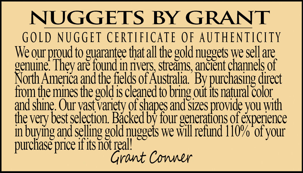 #968 Natural Gold Nugget Australian 3.47 Grams Genuine