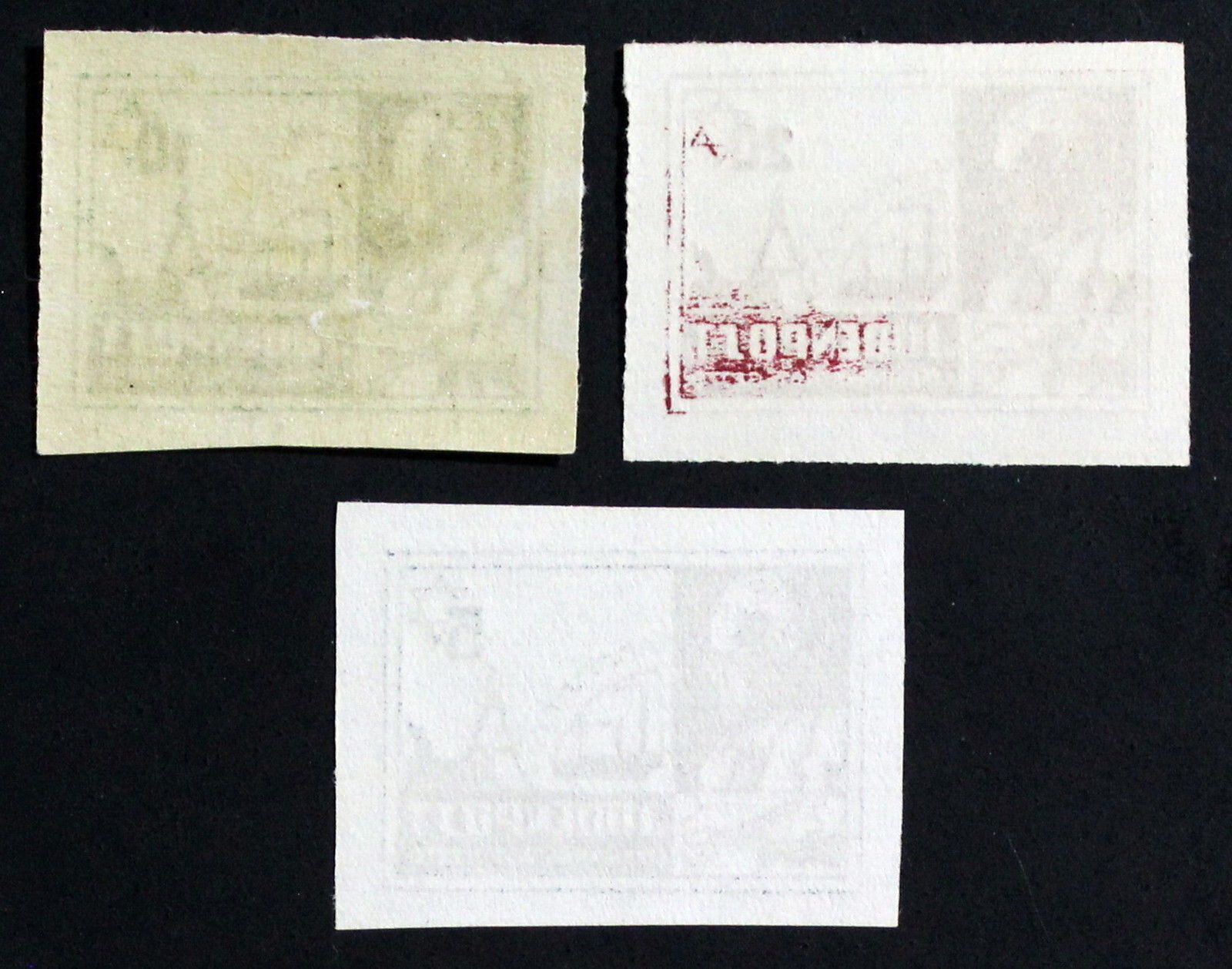 Judaica, Litzmannstadt Getto, Set of 3 Mint Original  Stamps #a1105