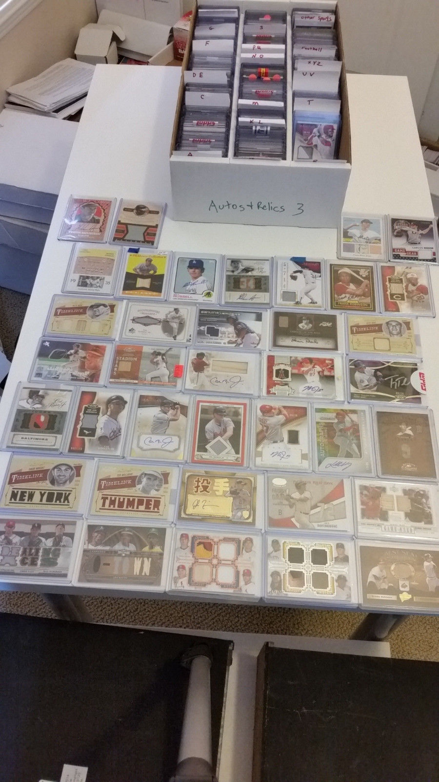 Blowout sale: 10 card lots - Autos, relics, vintage Babe Ruth